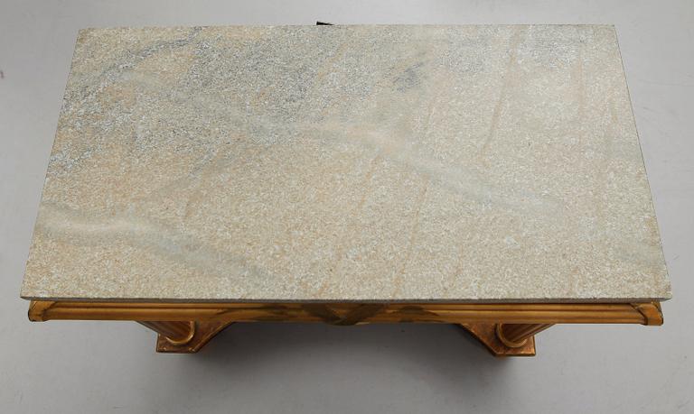 SPEGEL MED KONSOLBORD, empirestil, 1900-talets första hälft.