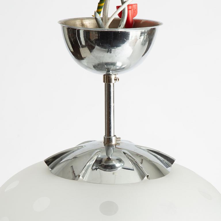 Flygsfors Glasbruk, taklampa, modell 513 P, 1940-50-tal.