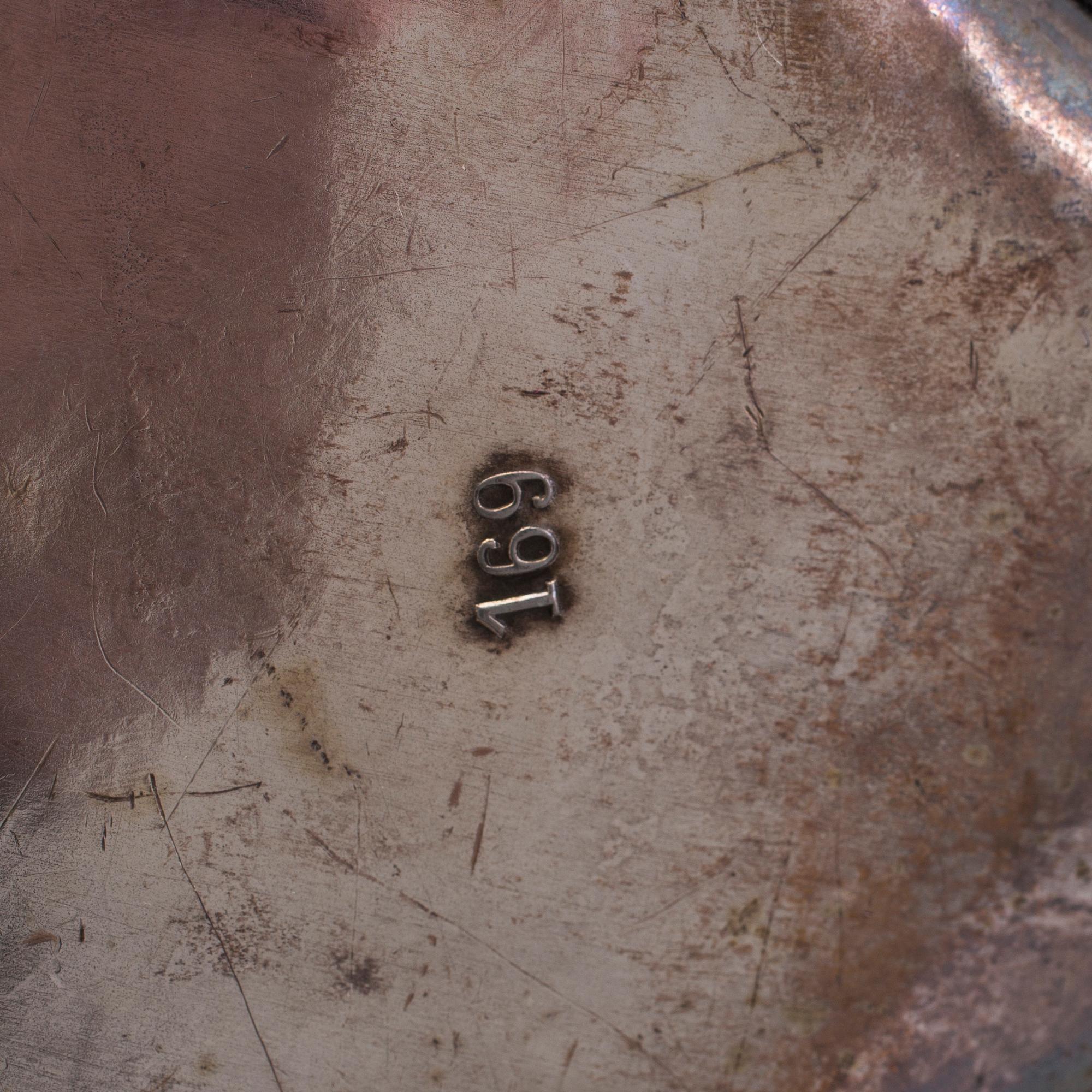 A bowl by WMF/Würtembergische Metallwarenfabrik, Germany, early 20th century.