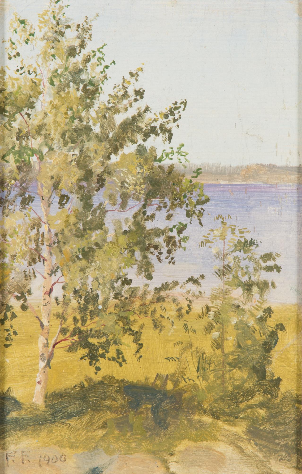 Felix Frang-Pahlama, oil on canvas, signed and dated 1900.