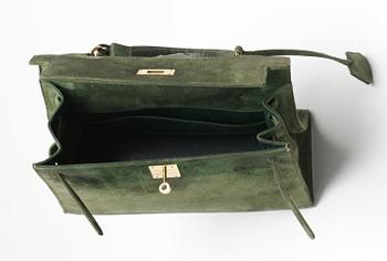 HANDVÄSKA, Hermès, modell "Kelly". 1960-tal.