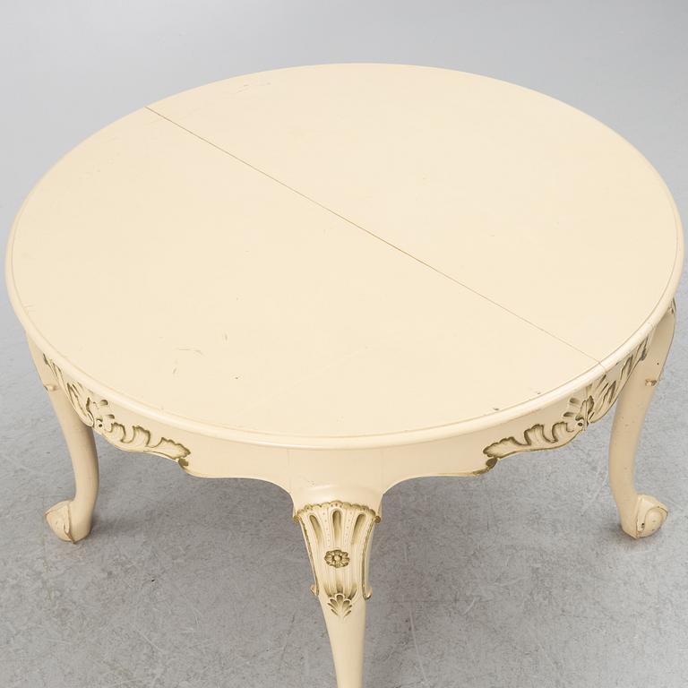 Matbord, rokokostil, 1900-talets mitt.