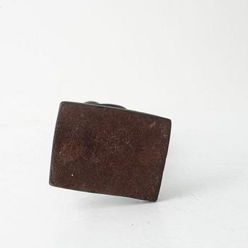 Lisa Larson, skulptur "Tonårsflickan", brons, Scandia Present, ca 1978, nr 581.