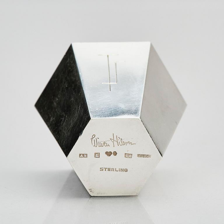 Wiwen Nilsson, snapsbägare, sterling silver, 12 st, Lund 1945-1946.