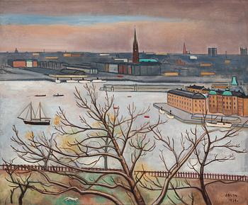 816. Einar Jolin, View from Södermalm.