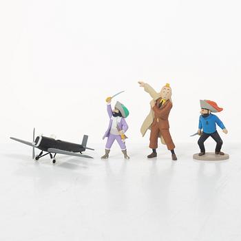 Tintin, samlarfigurer ca 25 delar, Hergé Moulins Art.