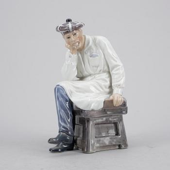 FIGURINER, 2 st, porslin, Dahl Jensen, Danmark.