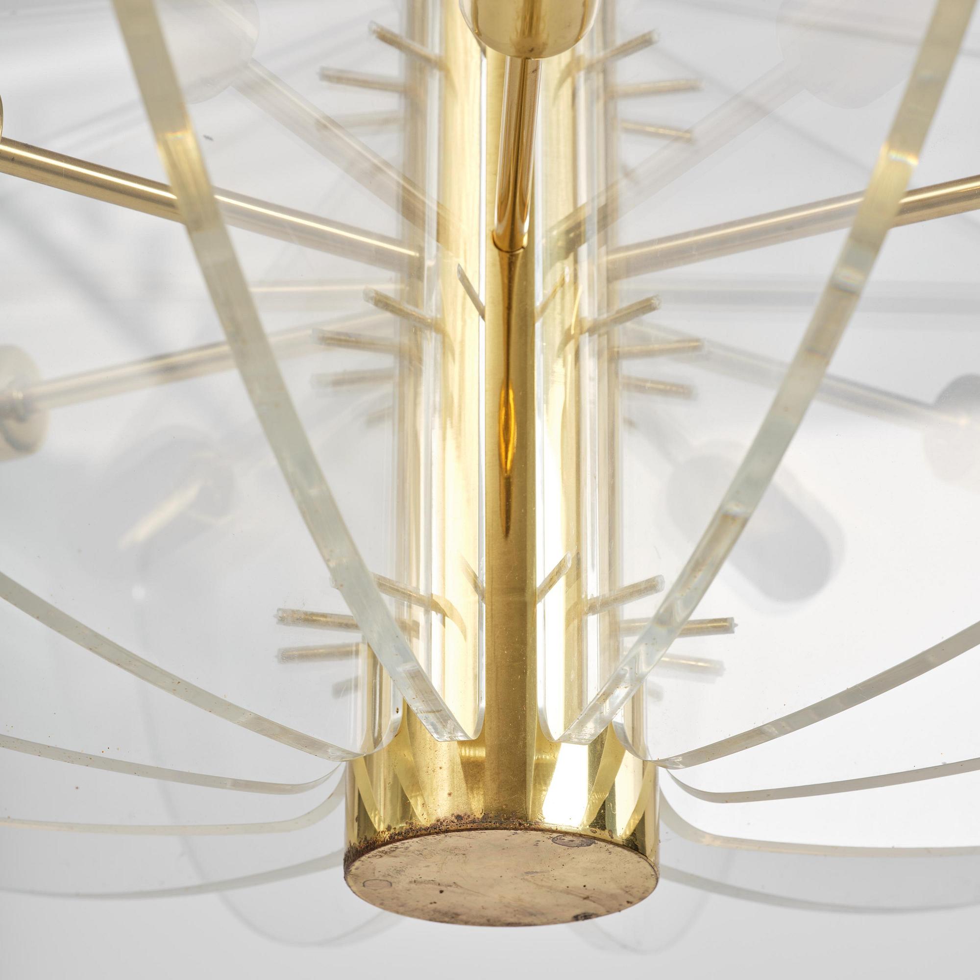 Hans-Agne Jakobsson, a rare ceiling lamp model "C 2438", Hans-Agne Jakobsson AB, Markaryd, 1970s.
