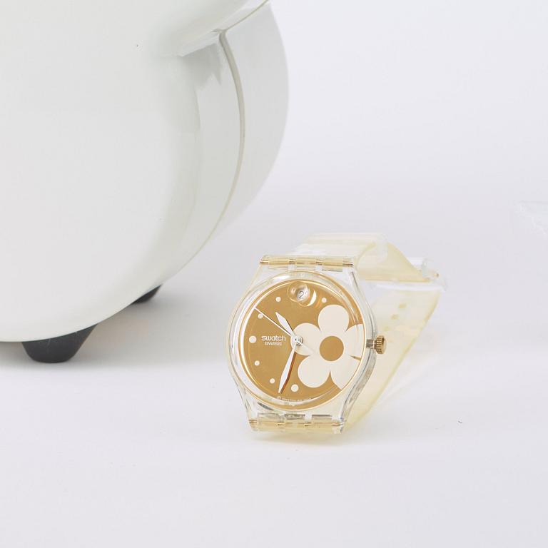 Swatch - 5 Petal Joy. Plast. Ø 33 mm. Vår/sommar 2005.