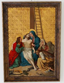 OKÄND KONSTNÄR, olja på duk, 1800-tal.