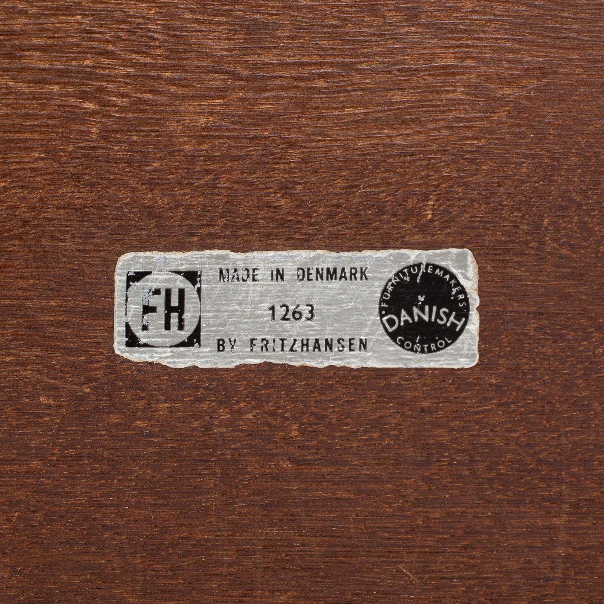 A rosewood top and aluminium coffee table, model 3315 by Fritz Hansen, Denmark 1968.