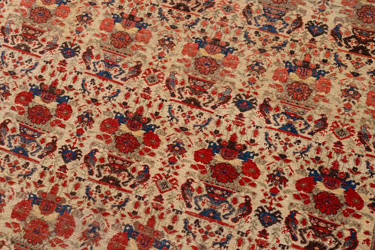 Carpet, oriental /Abadeh with Zil-isultan pattern, approx. 490 x 204 cm.