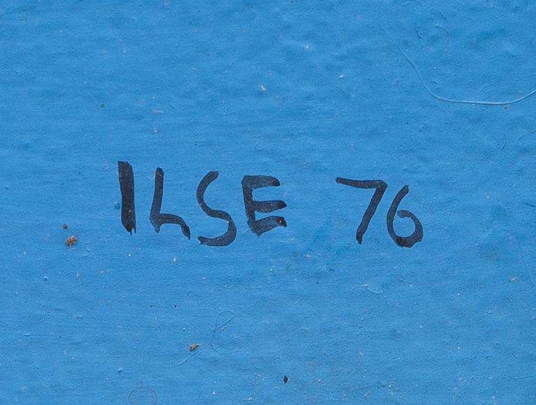 ILSE ACKERMANN, mixed media on board, signed and dated -76.