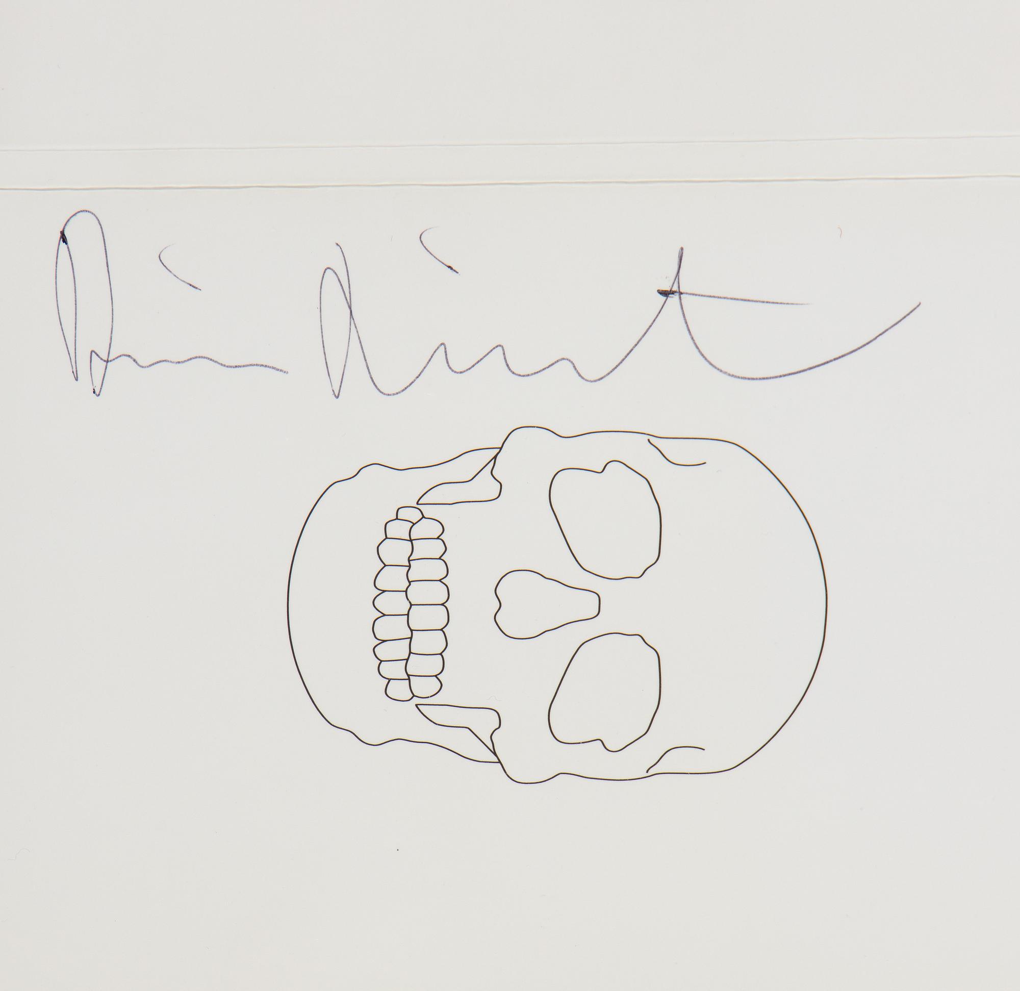 Damien Hirst, "Beyond Belief", 11 st promotionskort i en signerad mapp.