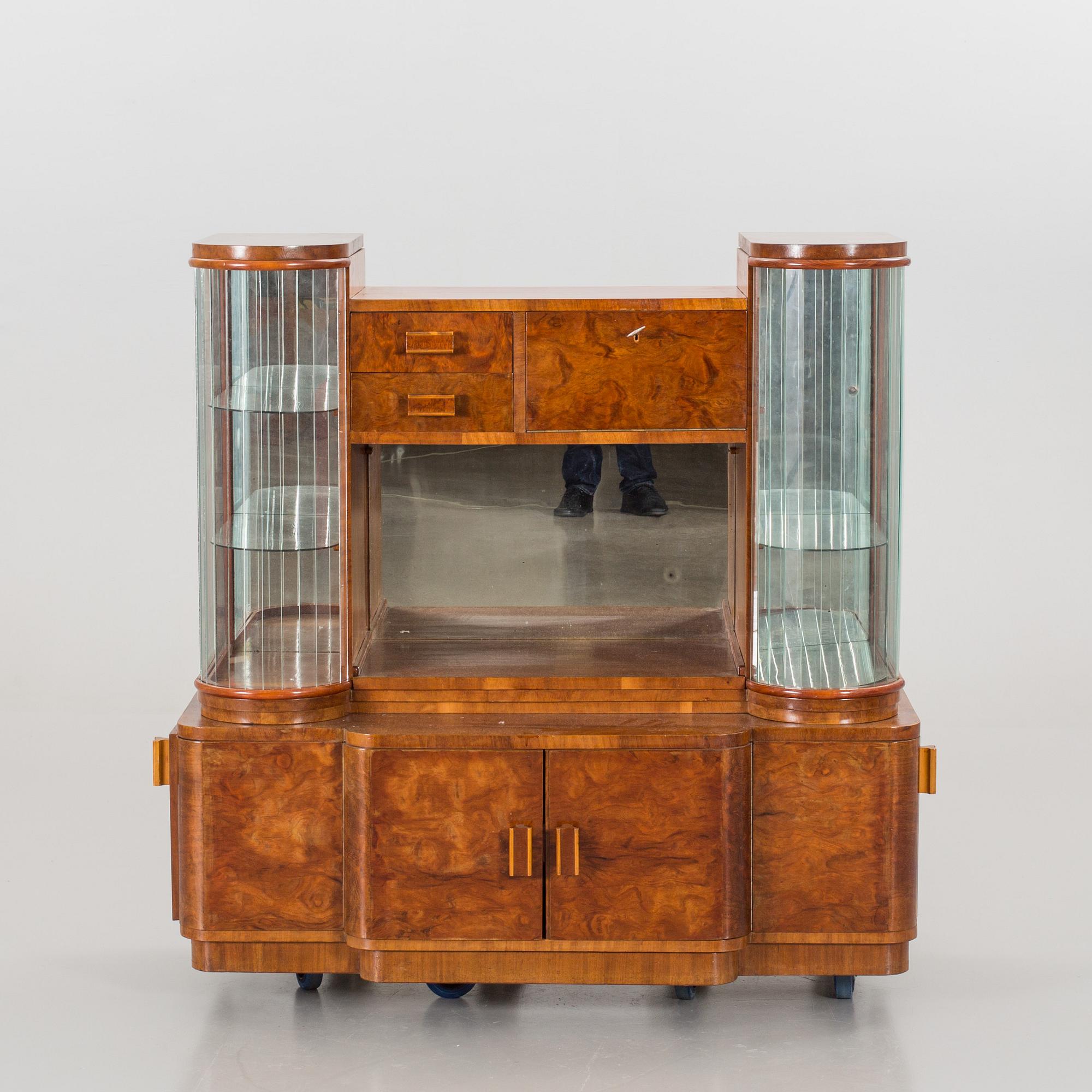 A cocktail cabinet, late 20th century,