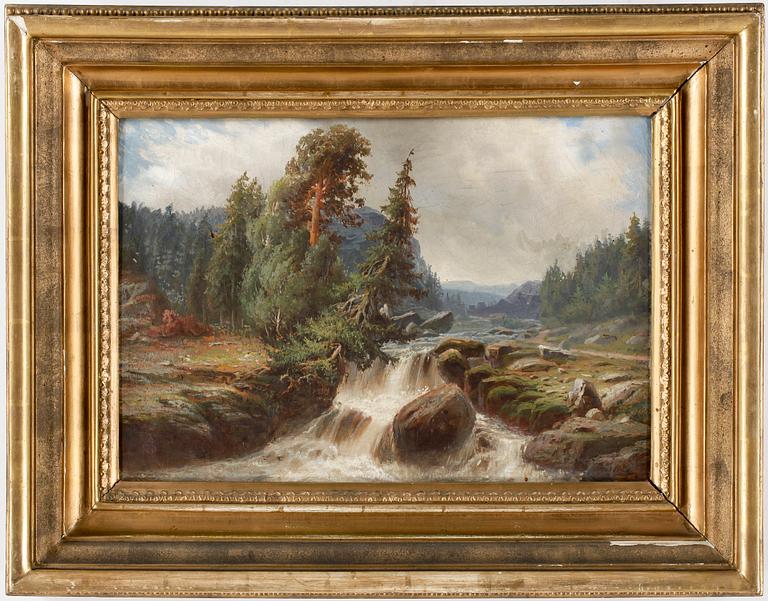 OKÄND KONSTNÄR, olja på duk, ej signerad, 1800-talets andra hälft.