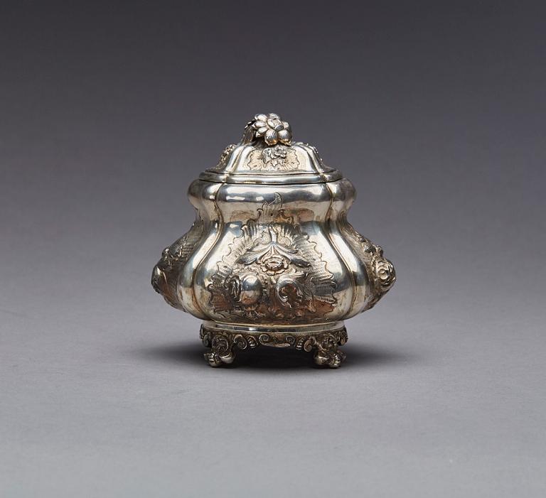 SOCKERSKÅL, sterling silver, Wiener Silversmide. Jarosinski & Vaugoin, Wien, Österrike.Vikt ca 446 g.