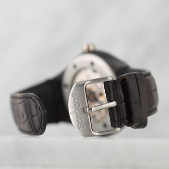 SWATCH, Diaphane One Turn 2 Him, "Carousel movement", wristwatch, 42 mm,