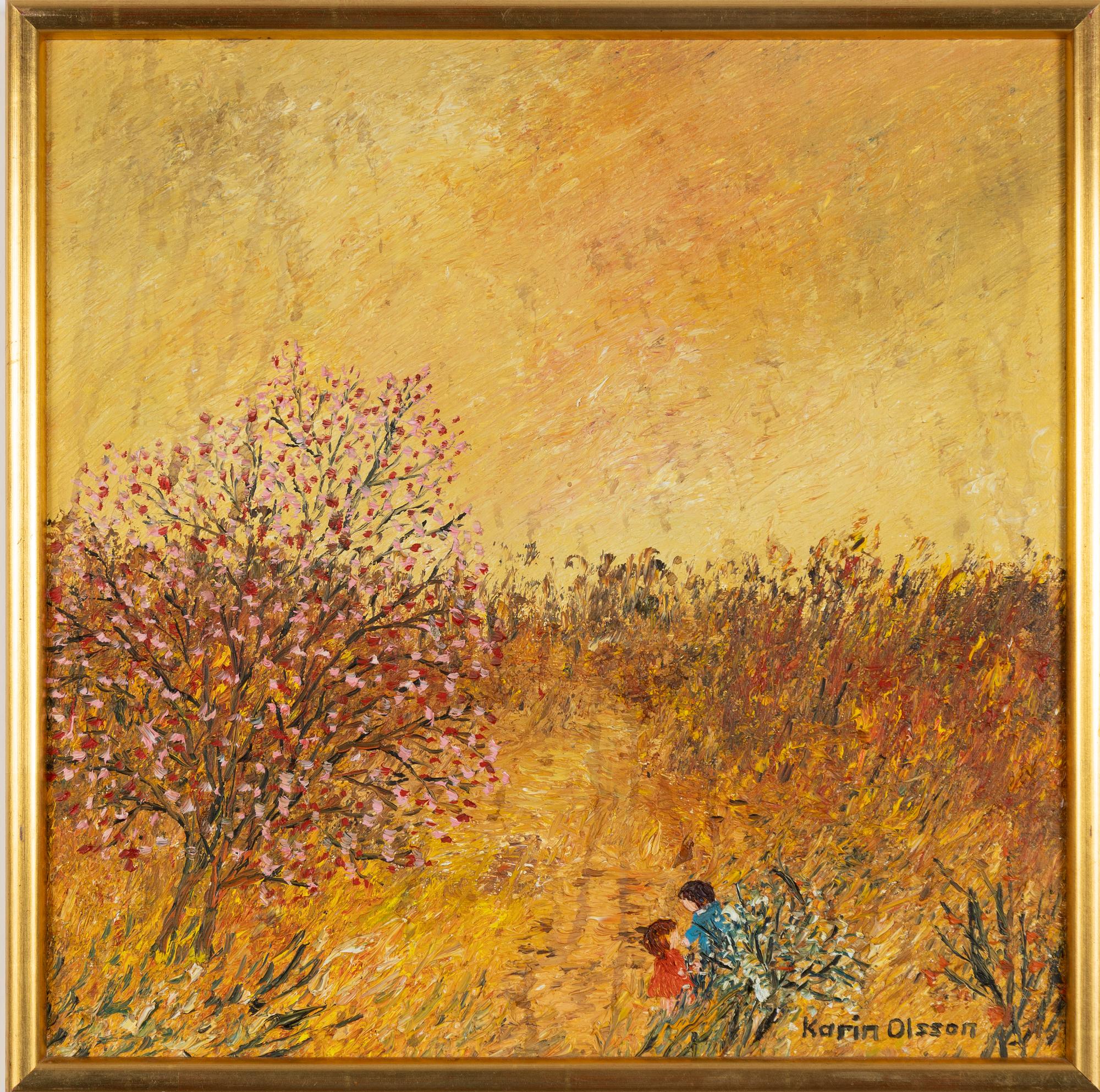 Karin Olsson, Landscape with Playing Children.