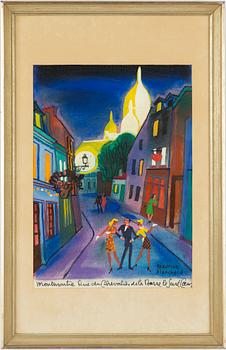 Maurice Blanchard, "Montmartre, Rue des Chevaliers".