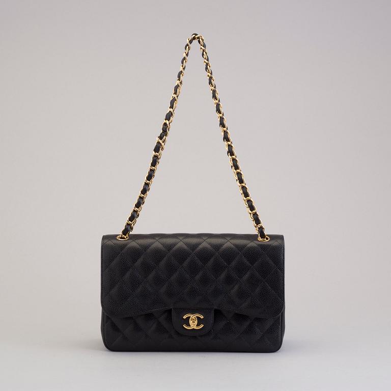 VÄSKA, "Double flap bag maxi", Chanel 2015-16.