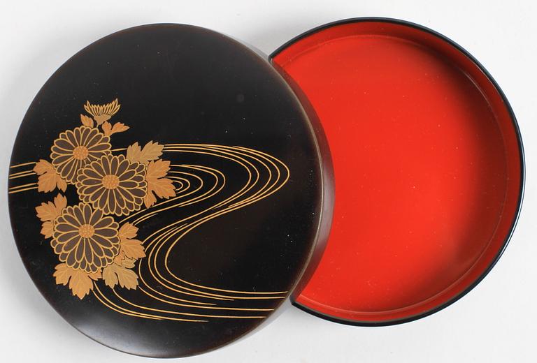 PARTI DIVERSE, 4 delar, lack och silver. Japan och Ryssland, 1800/1900-tal.