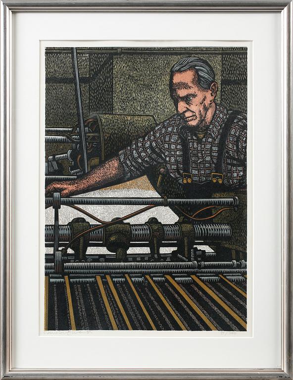 SVEN OLOF EHRÉN, färglitografi, signerad numrerad 81/360 samt daterad 82.