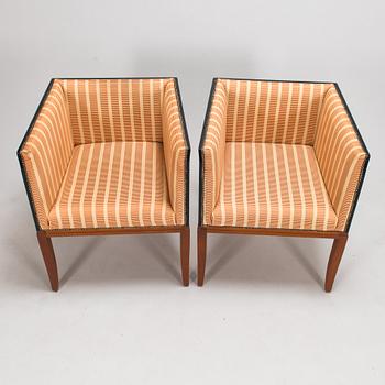 Eliel Saarinen, fåtöljer, ett par, "Saarinen house Armchair ", för Adelta 1900-talets slut.
