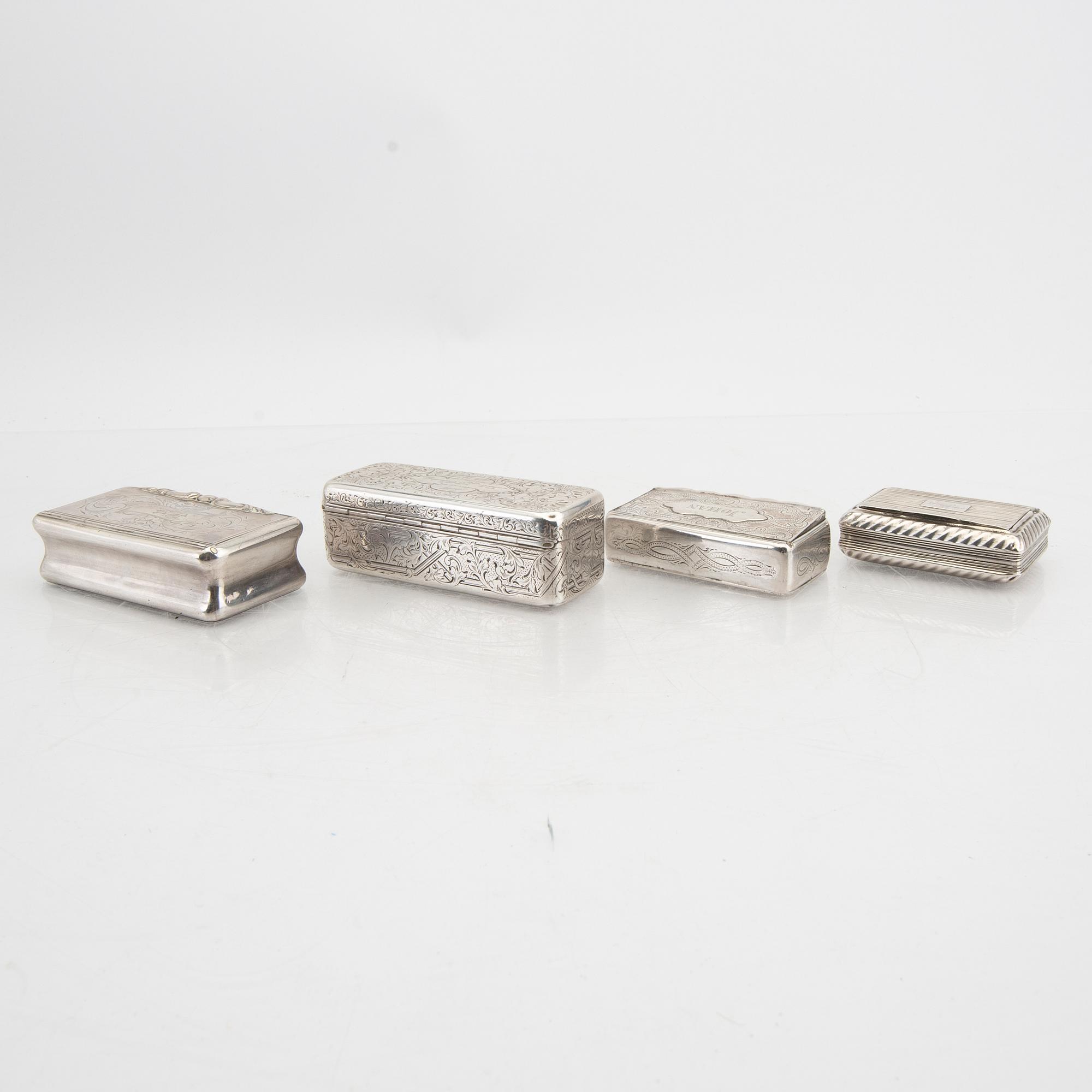 Dosor 4 st silver 1800-tal.