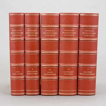 BOKVERK, volym I-V, "Svenskt Konstnärslexikon", Allhems Förlag, Malmö, 1952 - 67.