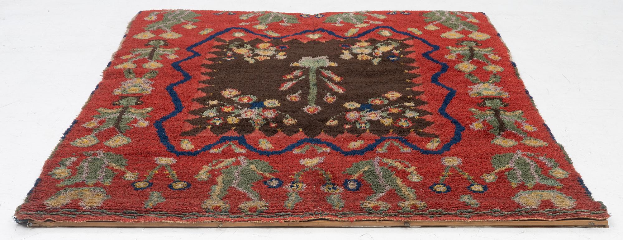 Rug, probably Åland, 190 x 155 cm.
