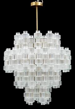 TAKLAMPA, Orrefors/Fagerhult, 1900-talets mitt.