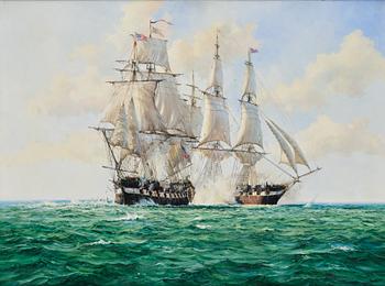 Barry Mason, "Shannon" in battle with "Chesapeake".