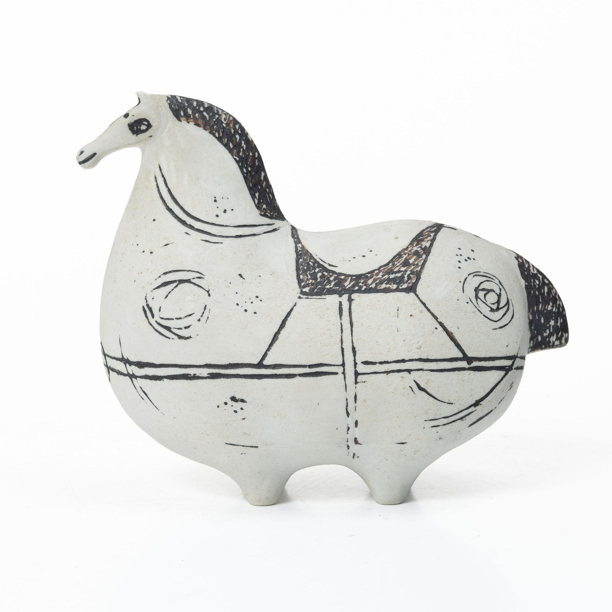 Stig Lindberg, A stoneware sculpture, “Springare”, signed Stig L, with the studio hand, Gustavsberg, 1950s.