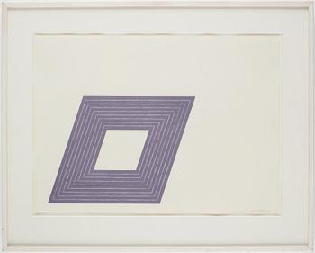 Frank Stella, "Carl André", from "Purple Series".