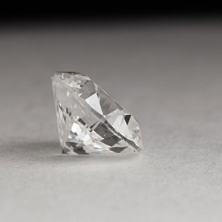DIAMANT, oinfattad briljantslipad, 1.51 ct, E-F/VS enligt certifikat från IGI.