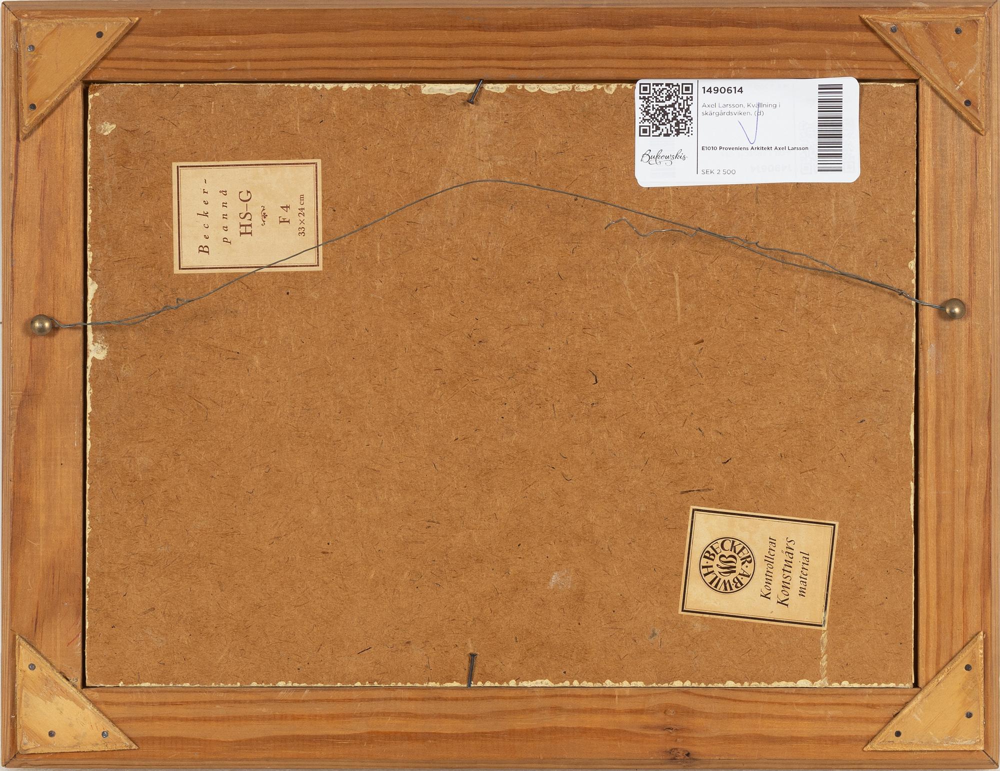 Axel Larsson, Evening in the archipelago.