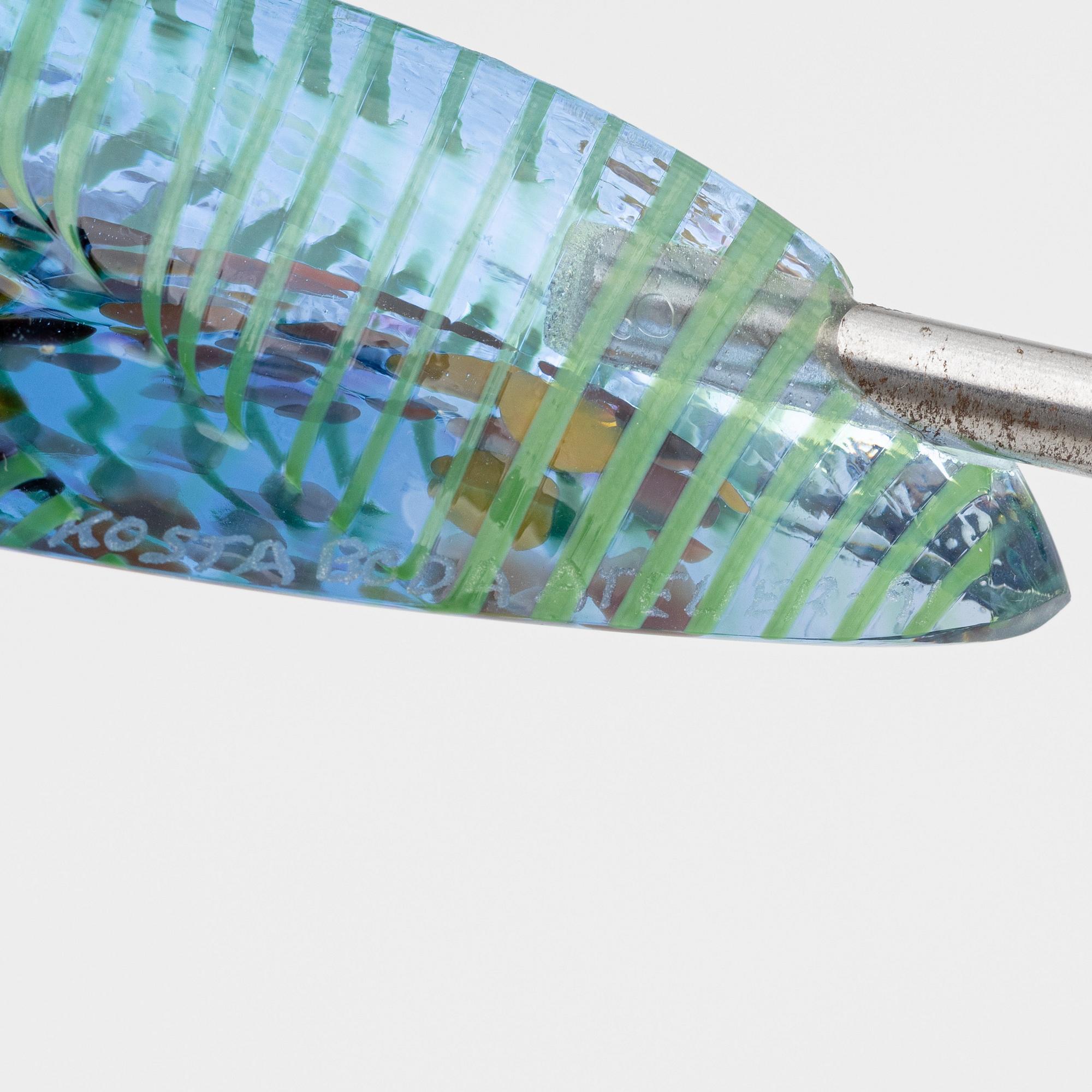 Bertil Vallien, skulptur, Kosta Boda, signerad.