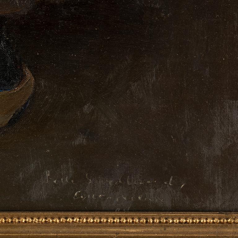 PELLE SWEDLUND, oil on canvas/panel, signed and dated Concarneau -94.