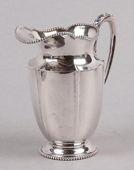 KAFFESERVIS, 3 delar, silver, CG Hallberg Stockholm 1920. Tot vikt 1085 gram.