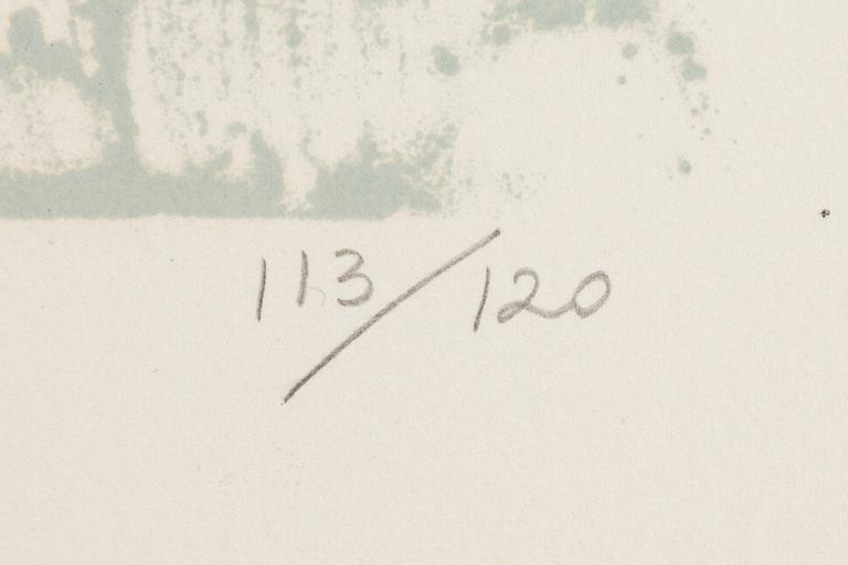 Bengt Lindström, lithograph in colours, signed 113/120.