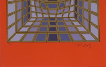 VICTOR VASARELY, serigrafi signerad och numrerad, 44/200.