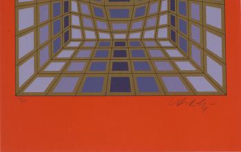 VICTOR VASARELY, serigraphy, signed and numbered 44/200.