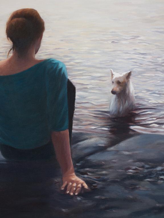 Karin Broos, 'The White Dog 2'.