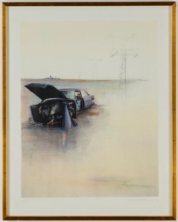 ULF WAHLBERG, färglitografi, 1979, signerad 79/250.
