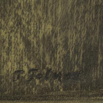 TRINE FOLMOE, charcoal, signed.