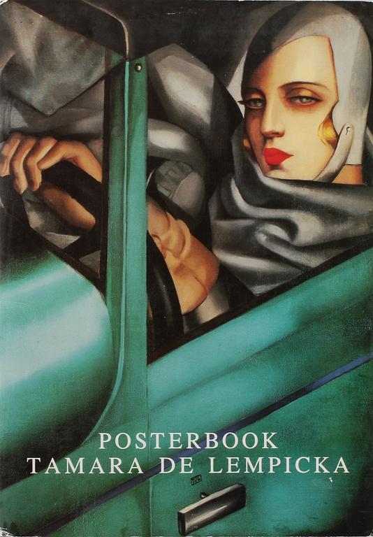 TAMARA DE LEMPICKA, efter, mapp med 6 affischer, Taschen förlag, Västtyskland, 1990.