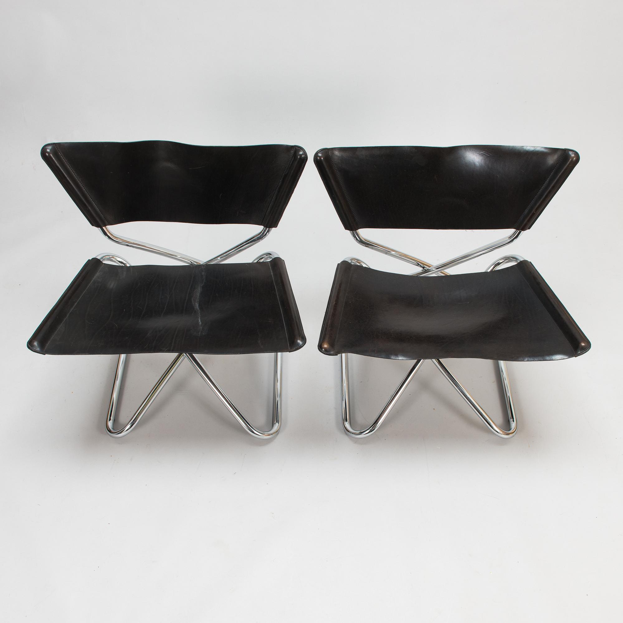 Erik Magnussen, Four 'Z-Down' Chairs for Engelbrechts, Denmark.