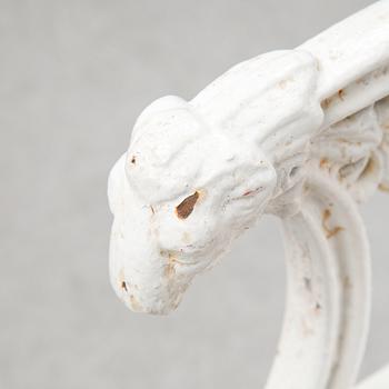 A 20th century cast iron sofa after a model by Karl Friedrich Schinkel.