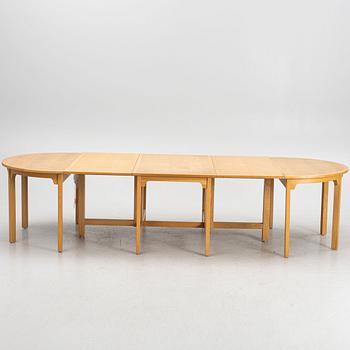 Børge Mogensen, gateleg table with two demi-lune tables, BM71, Karl Andersson & Söner, second half of the 20th century.